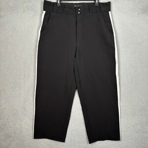 Smitty Umpire Pants Mens 40 ComfortTech 100 Black Side Stripe Official Referee